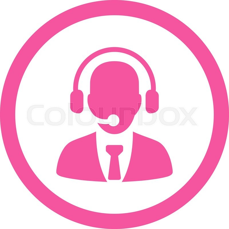 800x800 Call Center Vector Icon This Rounded Stock Vector Colourbox
