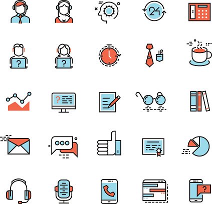 423x408 Customer Service, Call Center Vector Flat Icons Premium Clipart