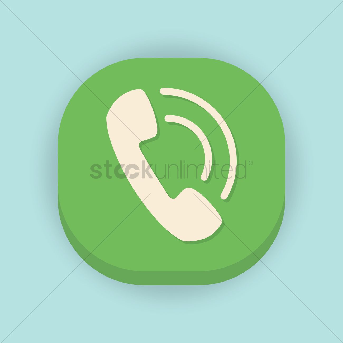 1300x1300 Phone Call Icon Vector Image