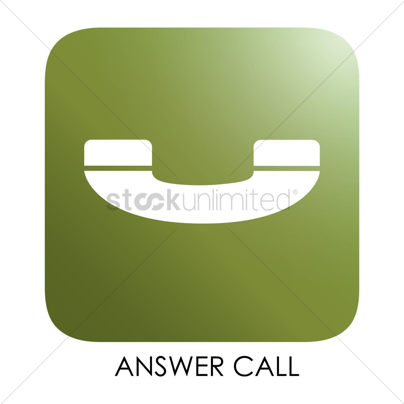 1300x1300 Answer Call Icon Vector Image