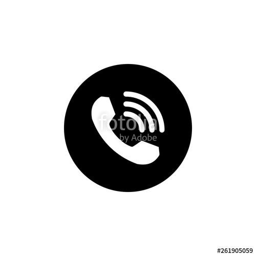 500x500 Call Icon Vector Phone Icon Vector Telephone Icon Stock Image