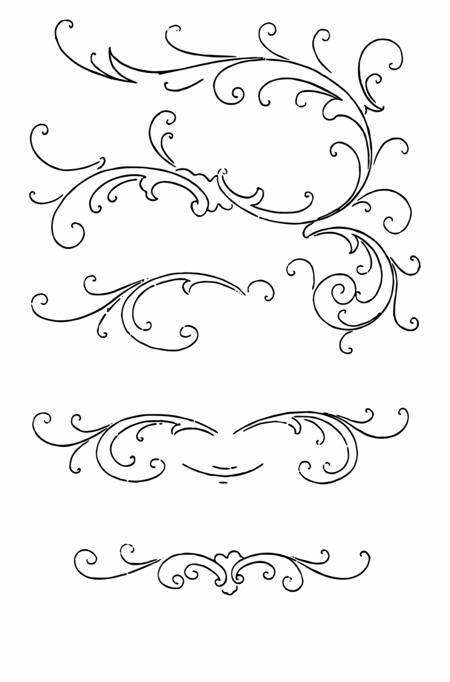 Calligraphy Cliparts 920x1392 Calligraphy Cliparts