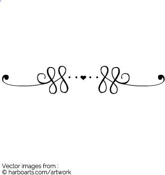 Download Calligraphic Heart Border 335x355 Download Calligraphic Heart Border