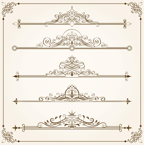 Vintage Calligraphic Frames With Border Vector Free Download 500x502 Vintage Calligraphic Frames With Border Vector Free Download