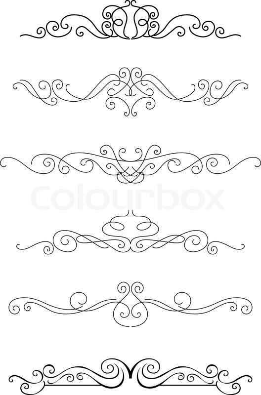 Borders And Dividers Set With Stock Vector Colourbox 528x800 Borders And Dividers Set With Stock Vector Colourbox