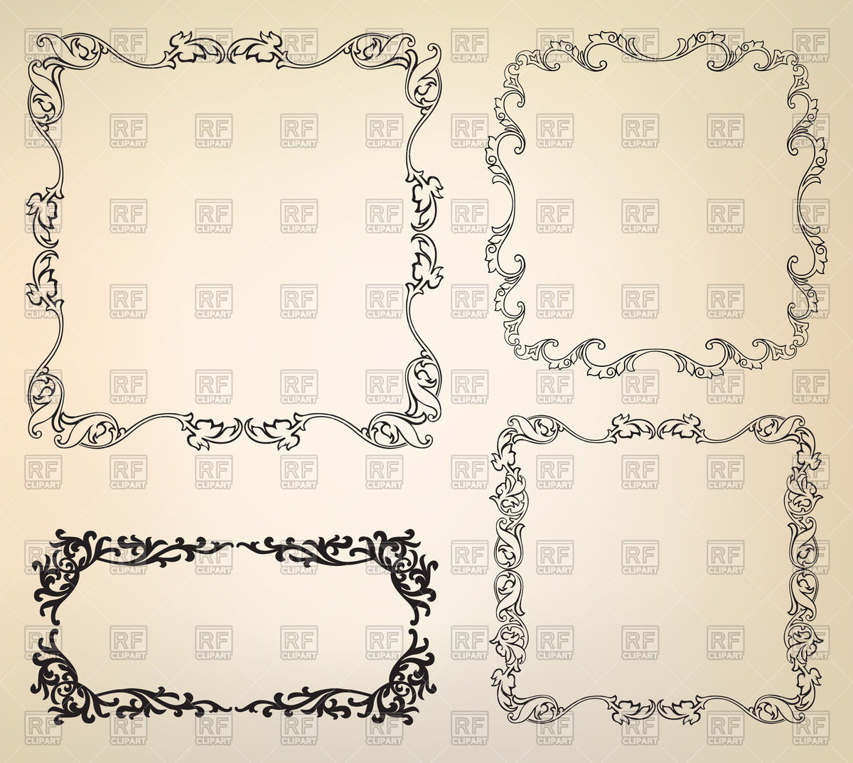 Calligraphic Flourish Design Elements 1200x1073 Calligraphic Flourish Design Elements