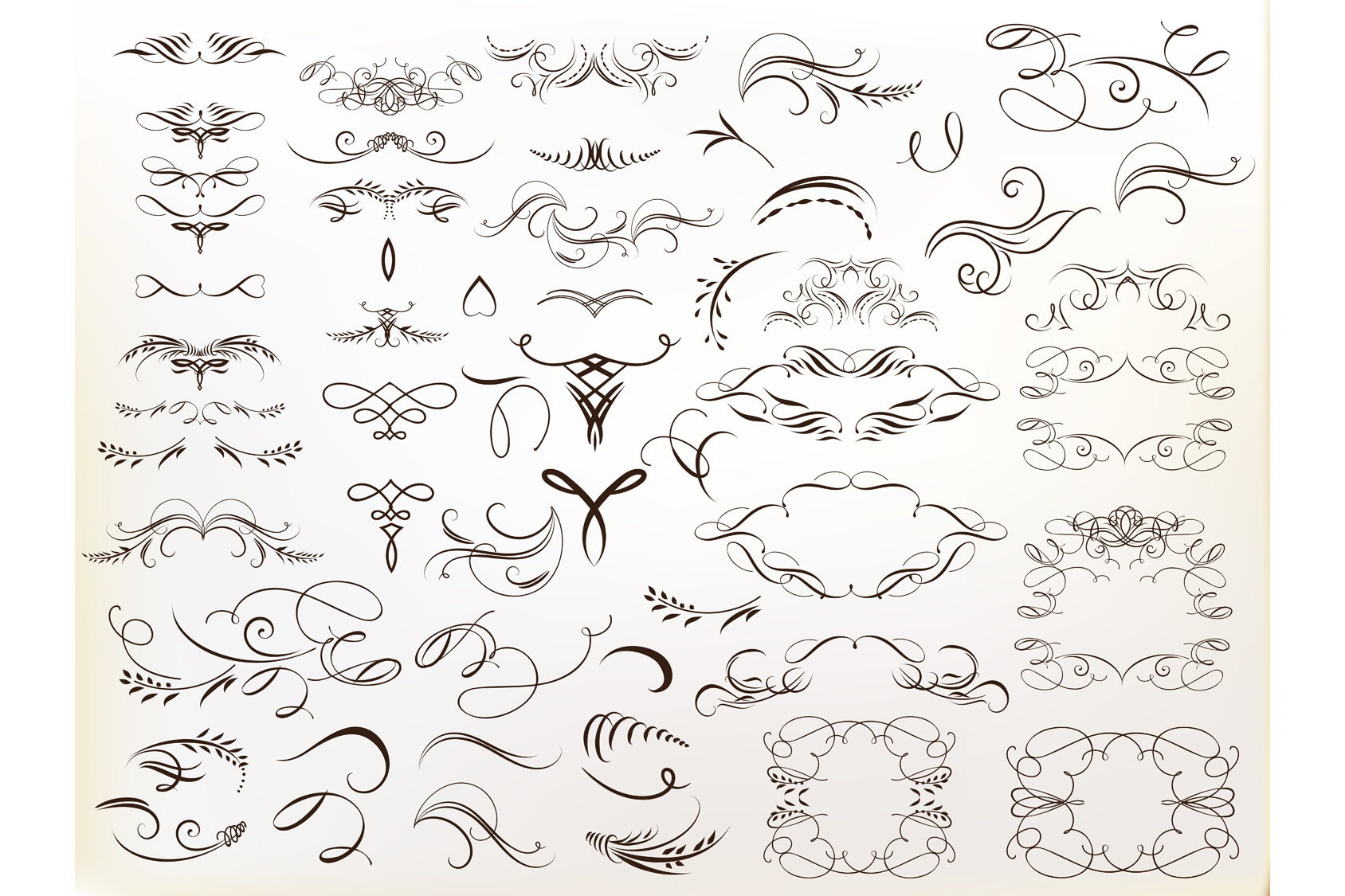 Huge Collection Of Vector Calligraphic Flourishes For Design 1688x1125 Huge Collection Of Vector Calligraphic Flourishes For Design