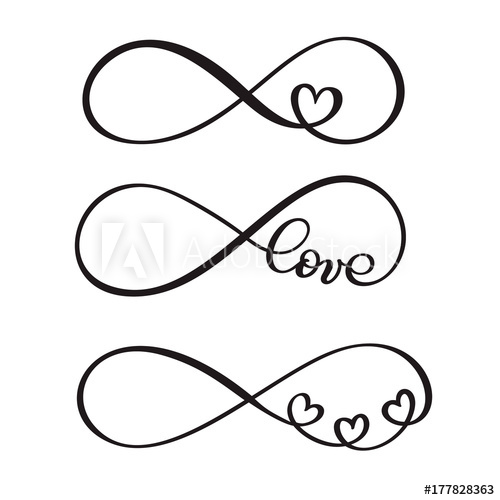 500x500 Set Of Word Love Original Custom Hand Lettering, Handmade