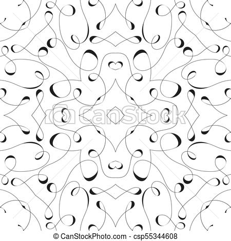 450x470 Element For Creating A Seamless Pattern From Curved Calligraphy