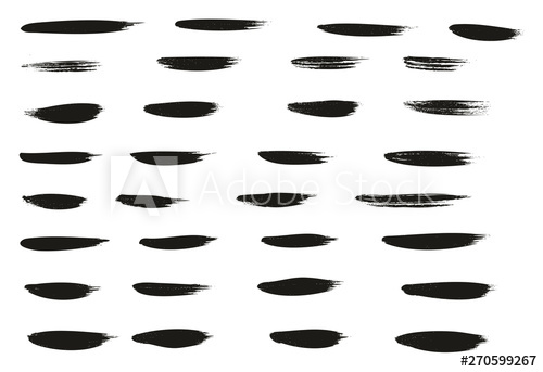 500x343 Calligraphy Paint Thin Brush Lines High Detail Abstract Vector