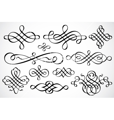 Calligraphy Ornaments Vector