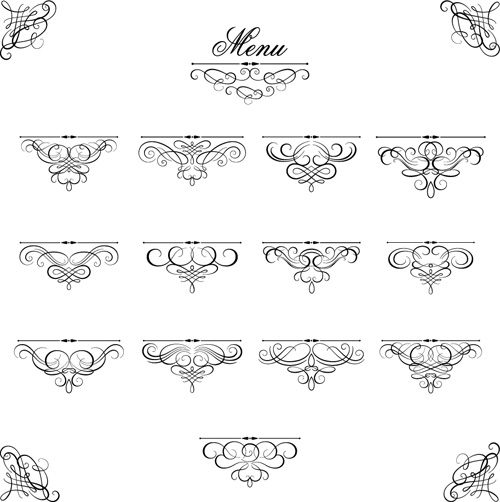 500x502 Ornaments Calligraphy Vintage Vectors Free Download