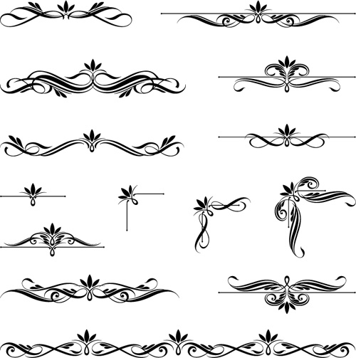 500x503 Ornaments Calligraphy Vintage Vectors Free Download