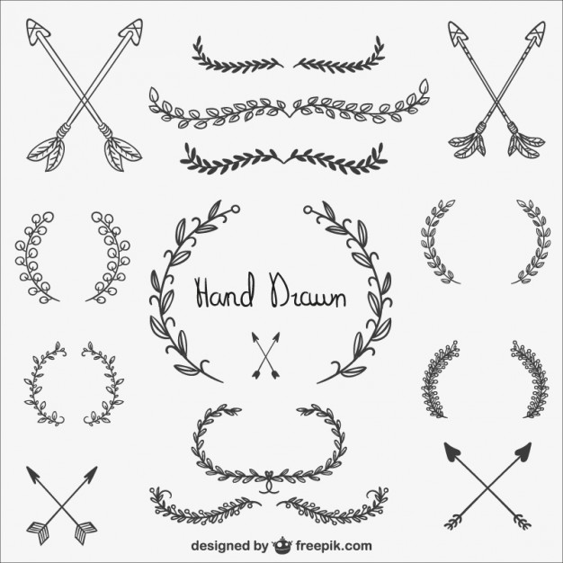 626x626 Wedding Calligraphic Ornaments Vector Free Vector Download