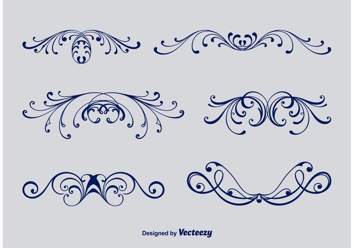 700x490 Calligraphic Victorian Ornaments