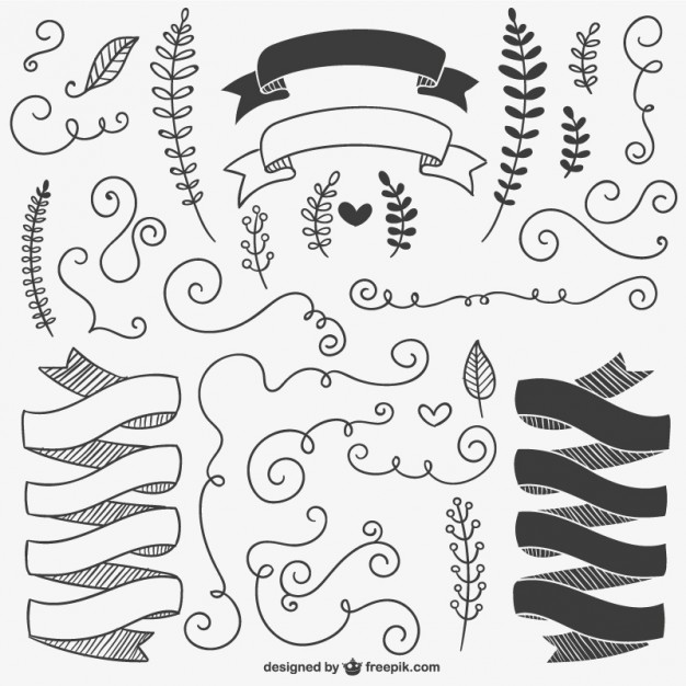626x626 Calligraphic Ornaments Pack Vector Free Download