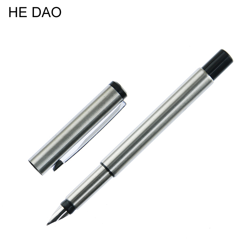 800x800 He Dao Silver Metal Vector Fountain Pen Nib Full Metal Body