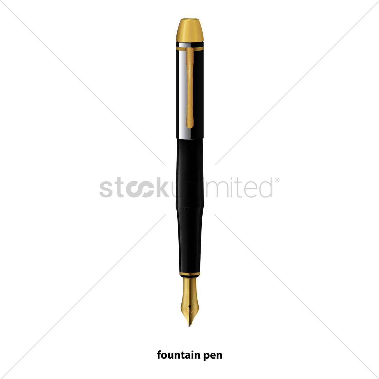 1300x1300 A Fountain Pen Vector Image