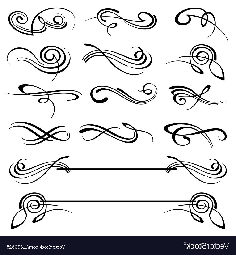 Calligraphy Swirl Vector at Vectorified.com | Collection of Calligraphy ...