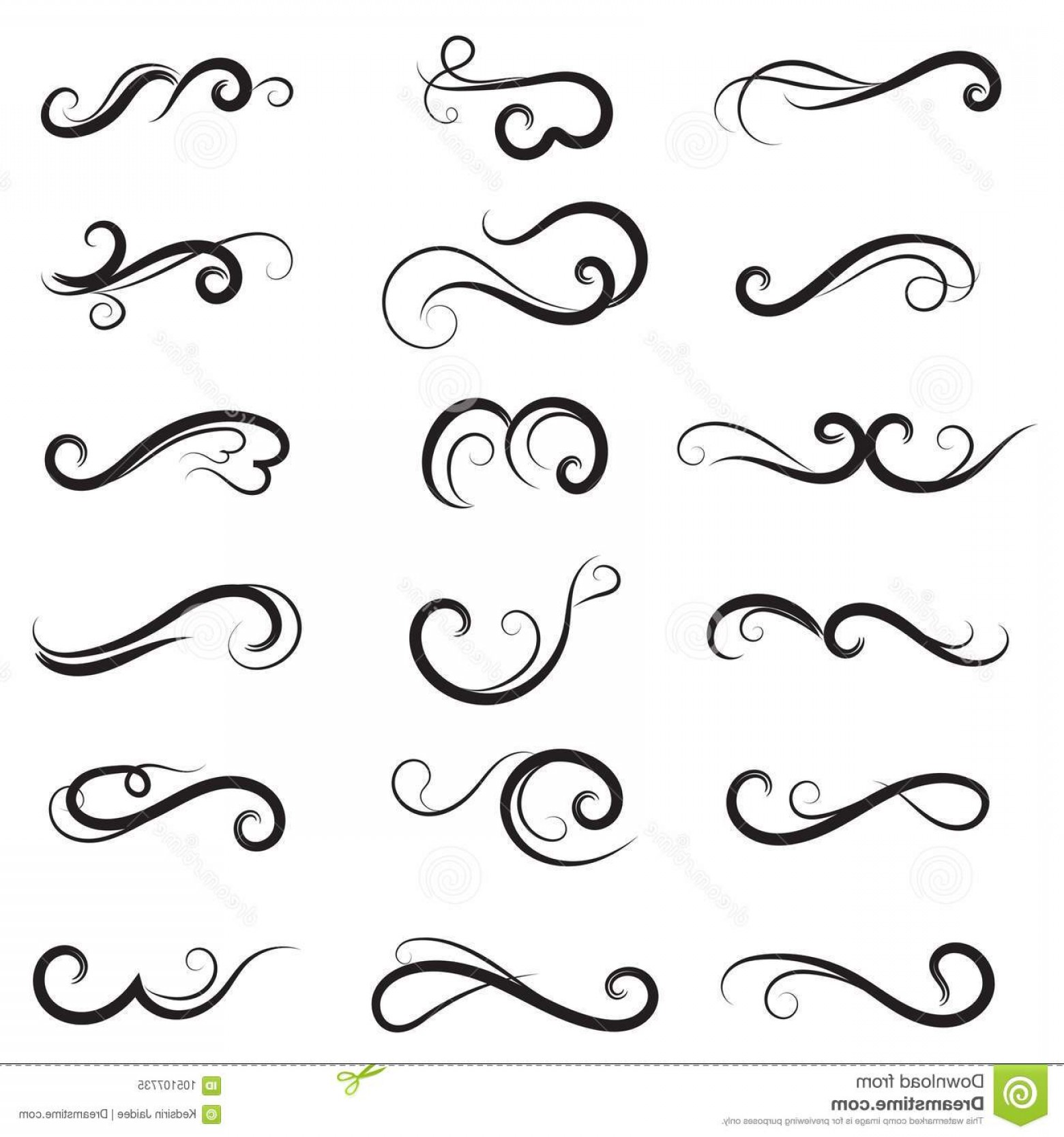 1560x1668 Vector Illustration Set Border Calligraphic Dividers Decorative