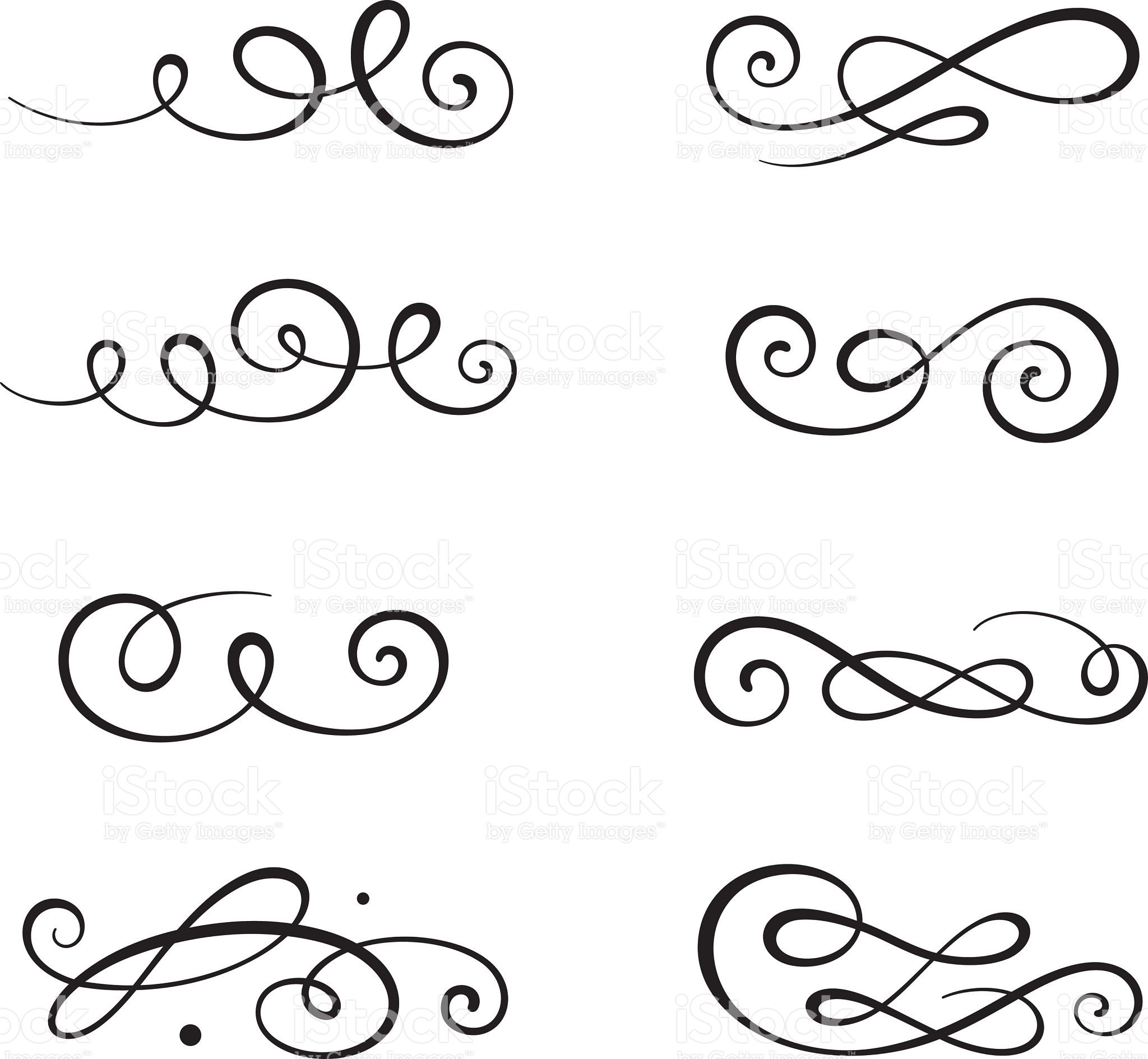 Calligraphy Swirls Set Diy Crafts Vector Art, Calligraphy 2048x1889 Calligraphy Swirls Set Diy Crafts Vector Art, Calligraphy