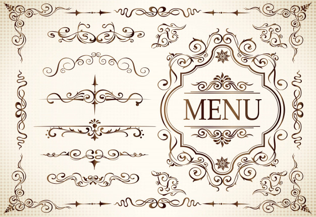 Calligraphy Swirls Swashes And Ornate Motifs Vector Premium Download 626x431 Calligraphy Swirls Swashes And Ornate Motifs Vector Premium Download