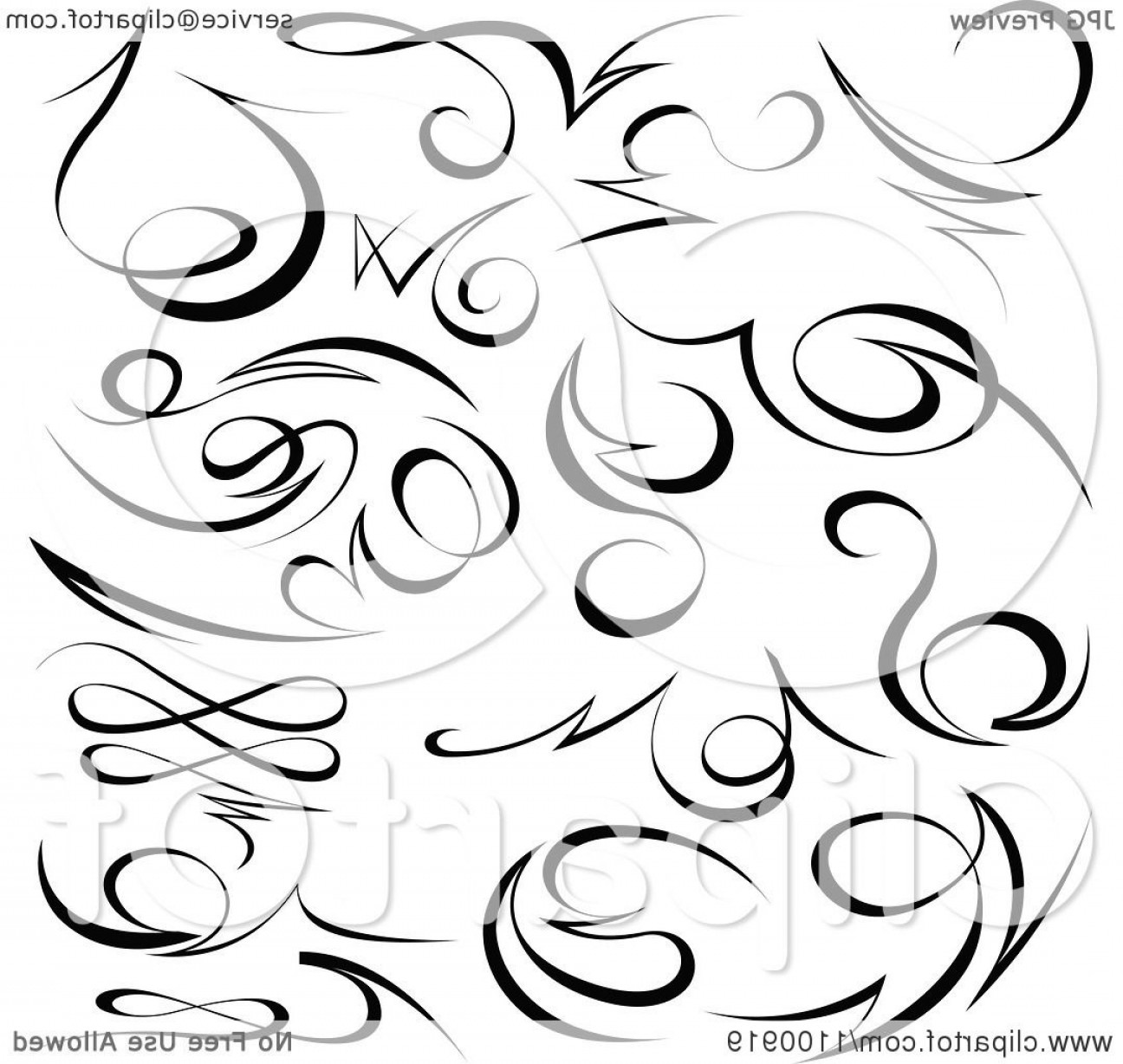 Black Tribal Swirl Calligraphic Design Elements Soidergi 1296x1228 Black Tribal Swirl Calligraphic Design Elements Soidergi