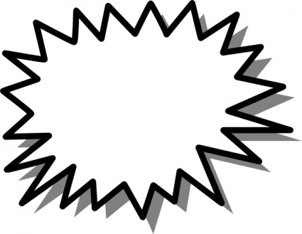 425x329 Free Download Of Shapes Shape Callouts Speech Stared Bubble