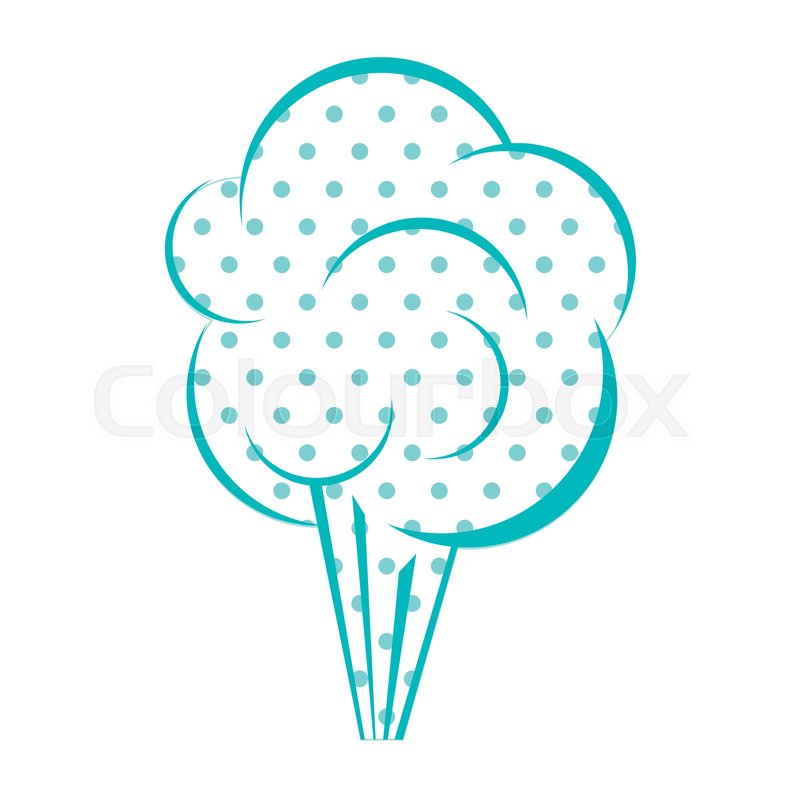 800x800 Dotted Silhouette Cloud Explosive Stock Vector Colourbox