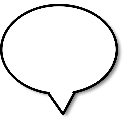 500x500 Round Shaped Callout Vector Image