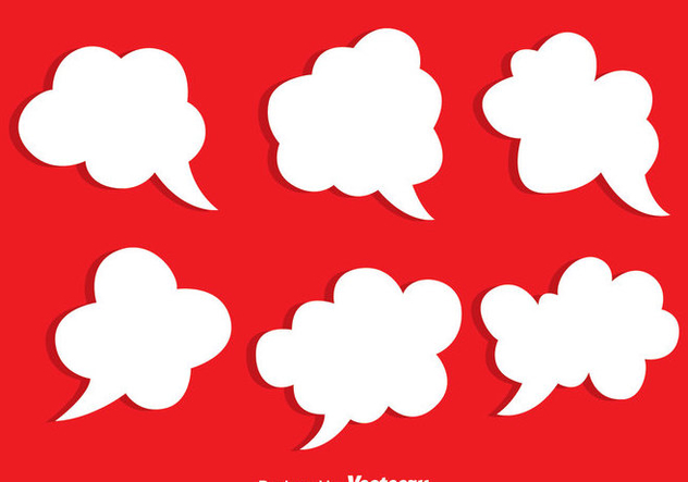 632x443 White Callout Speech Bubble Vectors Free Vector Download