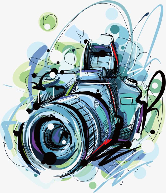 650x758 Vector Camera, Camera Clipart, Painted Png And Vector