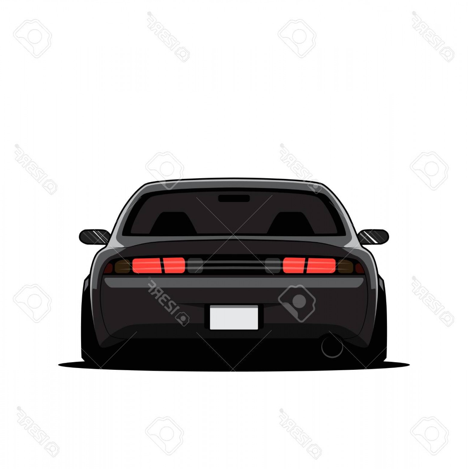 1558x1560 Back Of Camaro Vector Handandbeak