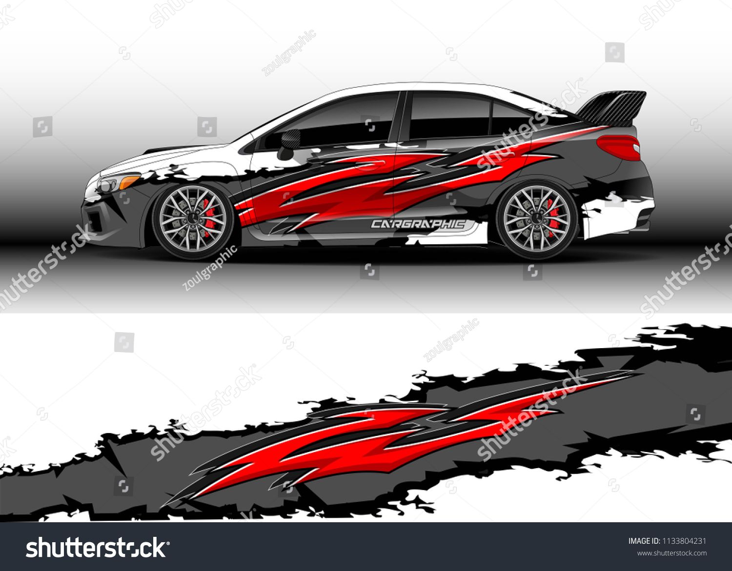 1500x1171 Car Decal Graphic Vector, Wrap Vinyl Sticker Graphic Abstract