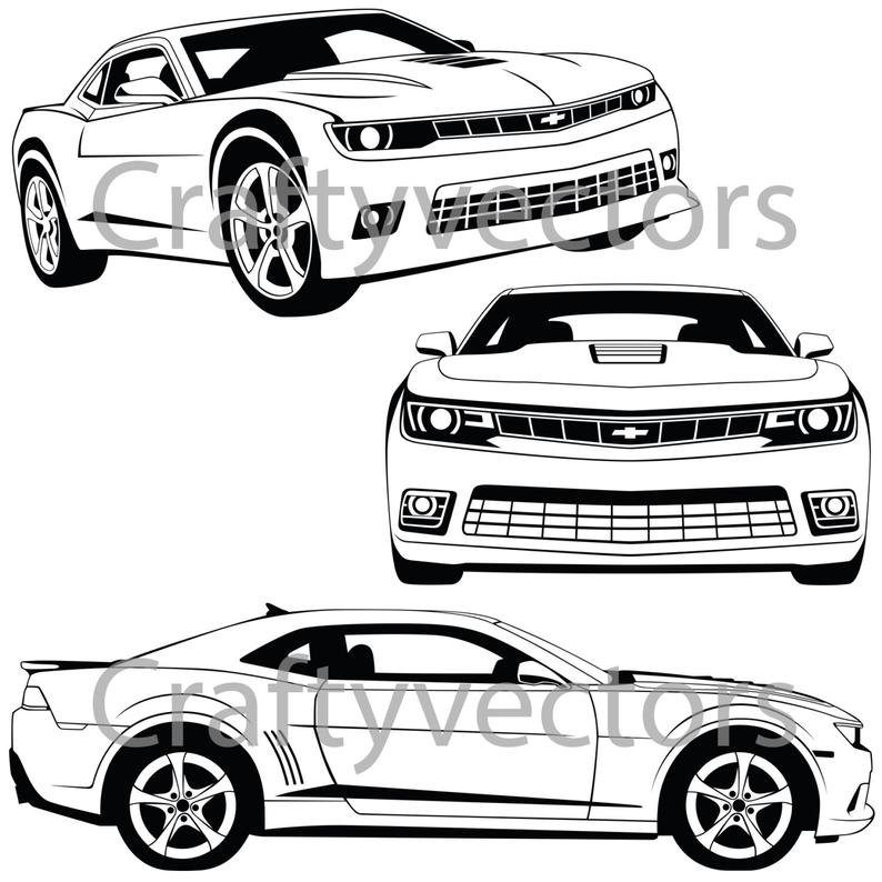 794x794 Chevrolet Camaro Vector Etsy