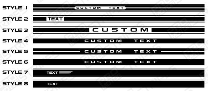 700x309 Ford Mustang Side Rocker Panel Stripes Decals
