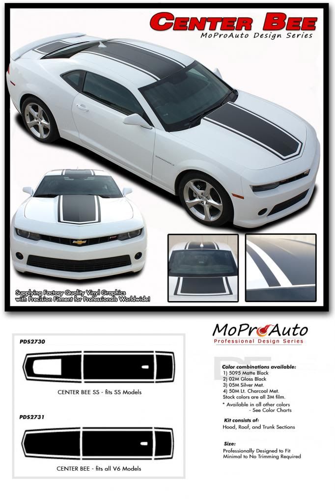 682x1024 Camaro Center Bee Rally Racing Hood Stripe Decal Vinyl