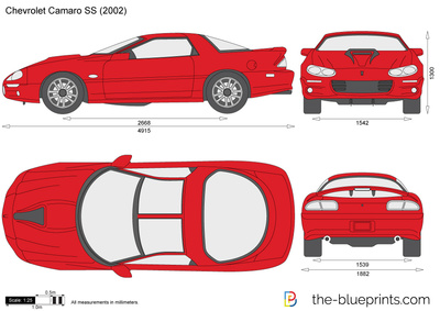 400x283 Chevrolet Camaro Ss Vector Drawing