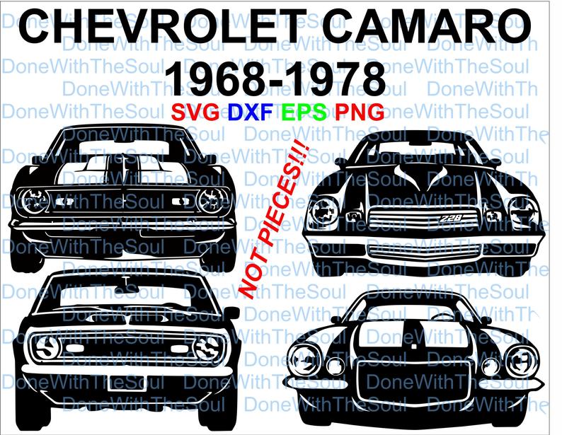 794x615 Chevrolet Camaro Front Camaro Vector Etsy