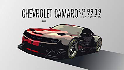 425x239 Posterhouzz Chevrolet Camaro Chevrolet Vector Sport Car Digital
