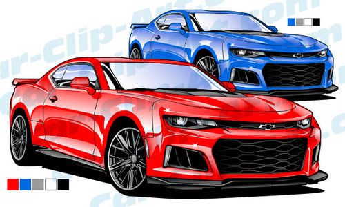 500x300 Camaro Vector Art Art