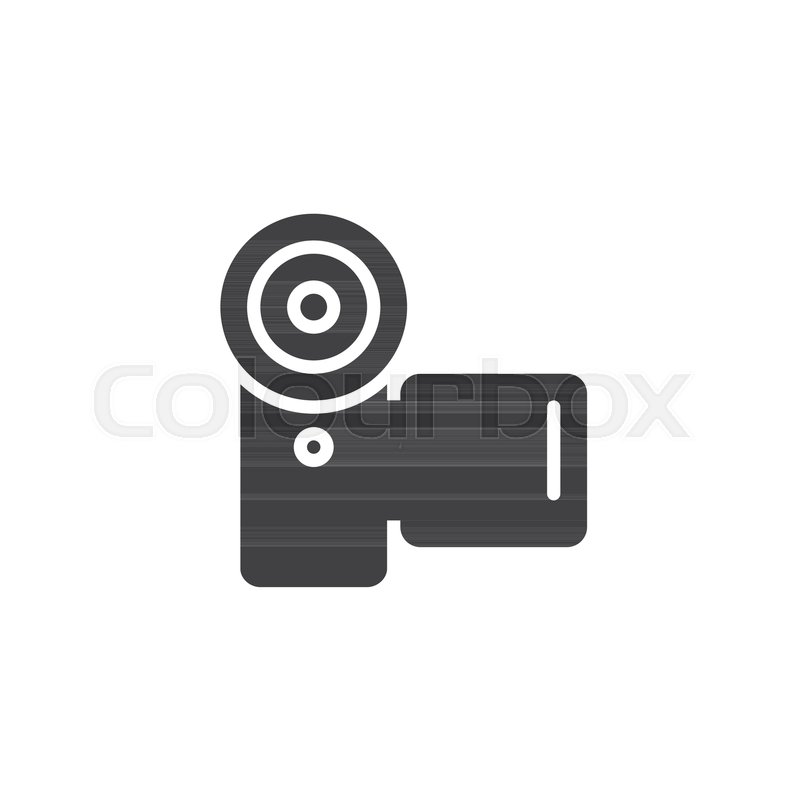 800x800 Camcorder Icon Vector, Filled Flat Stock Vector Colourbox