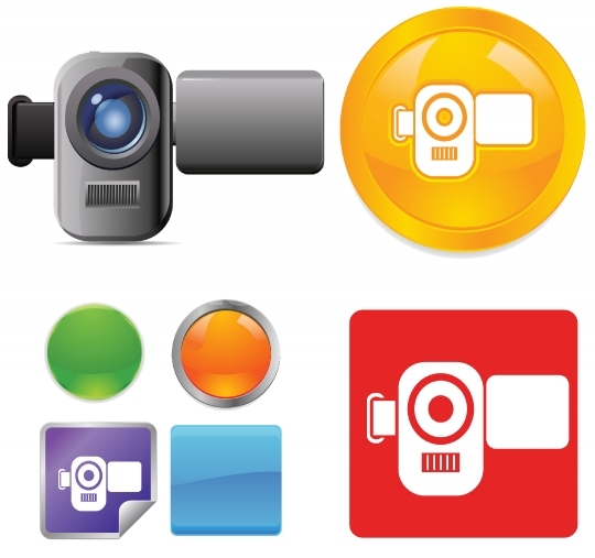 540x507 Camcorder Vector Icons