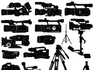 310x233 Vivid Camera And Camcorder Elements Vector Material Free