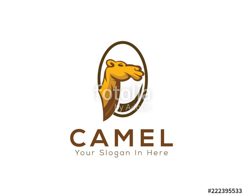 500x400 Head Camel Art Logo In Circle Stock Image And Royalty Free Vector