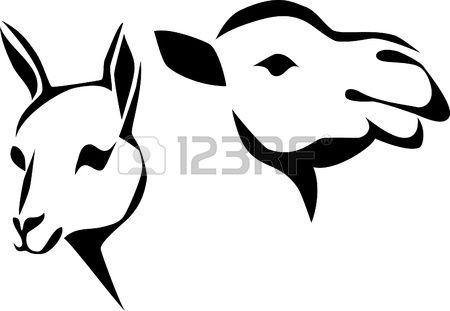 450x311 Stock Vector Logo Camel, Free Motion Quilting, Vector Art