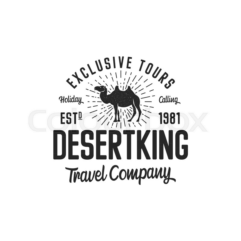 800x800 Camel Logo Template Concept Travel Stock Vector Colourbox