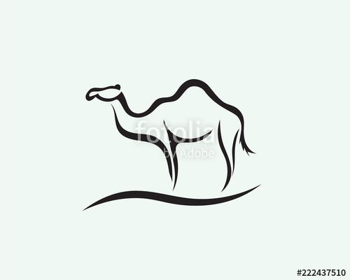 500x400 Stand Line Art Camel Logo Stock Image And Royalty Free Vector