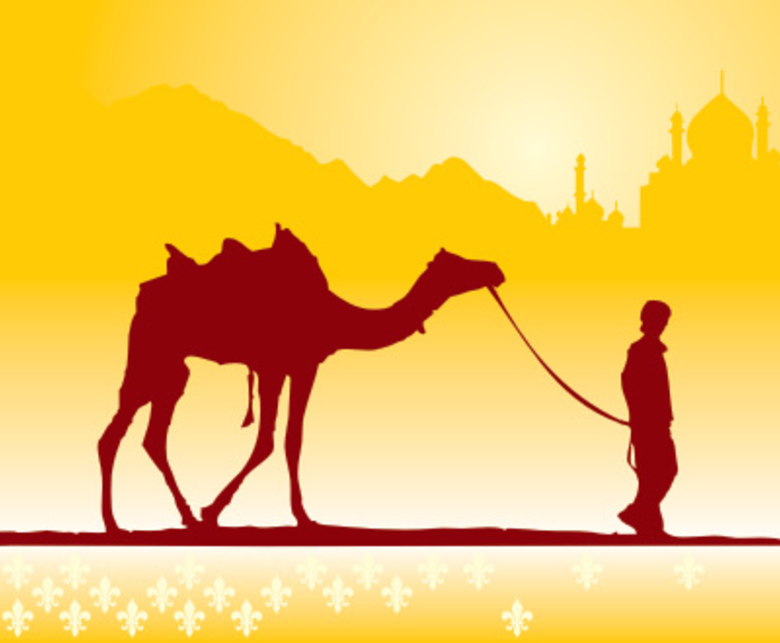 1136x936 Boy And Camel Vector Art Graphics