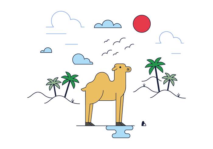 700x490 Camel Free Vector Art